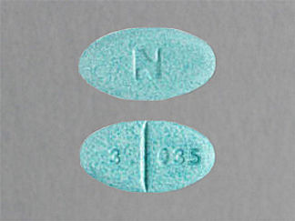 This is a Tablet imprinted with N on the front, 3 035 on the back.