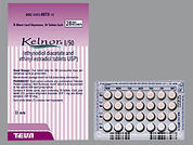 Kelnor 1-50: This is a Tablet imprinted with WATSON  384 or WATSON on the front, P on the back.