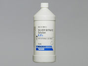 Silver Nitrate: This is a Solution Non-oral imprinted with nothing on the front, nothing on the back.