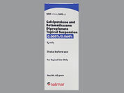 Calcipotriene-Betamethasone: This is a Suspension Topical imprinted with nothing on the front, nothing on the back.