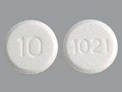 Alfuzosin Hcl Er: This is a Tablet Er 24 Hr imprinted with 10 on the front, 1021 on the back.