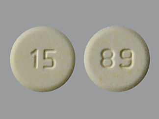 Esto es un Tableta De Desintegración imprimido con 89 en la parte delantera, 15 en la parte posterior, y es fabricado por None.