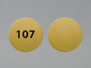 Rabeprazole Sodium: Esto es un Tableta Dr imprimido con 107 en la parte delantera, nada en la parte posterior, y es fabricado por None.