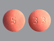 Felodipine Er: This is a Tablet Er 24 Hr imprinted with 33 on the front, 5 on the back.