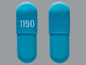 Tolterodine Tartrate Er: This is a blue oblong Capsule Er 24 Hr imprinted with 1190 on the front, nothing on the back, and is manufactured by TORRENT PHARMAC.