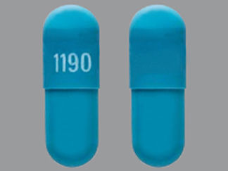 This is a Capsule Er 24 Hr imprinted with 1190 on the front, nothing on the back.