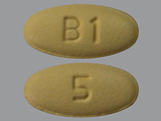 This is a Tablet imprinted with B1 on the front, 5 on the back.
