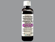 Promethazine W/Codeine: This is a Syrup imprinted with nothing on the front, nothing on the back.