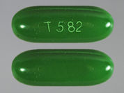 Zatean-Pn Plus: This is a Capsule imprinted with T582 on the front, nothing on the back.