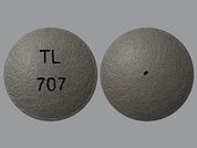 Relexxii: This is a Tablet Er 24 Hr imprinted with TL  707 on the front, nothing on the back.