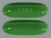 Zatean-Pn Dha: This is a Capsule imprinted with T580 on the front, nothing on the back.