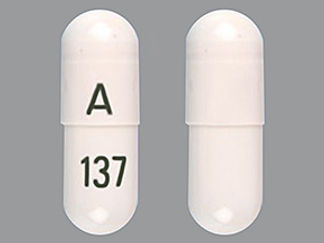 This is a Capsule imprinted with 137 on the front, A on the back.