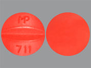 Bisoprolol Fumarate: This is a Tablet imprinted with MP  711 on the front, nothing on the back.