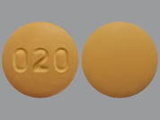 Cyclobenzaprine Hcl: This is a Tablet imprinted with 020 on the front, nothing on the back.