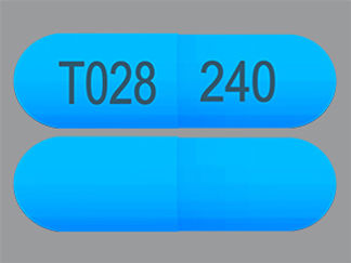 Esto es un Cápsula Er 24 Hr imprimido con T028 en la parte delantera, 240 en la parte posterior, y es fabricado por None.