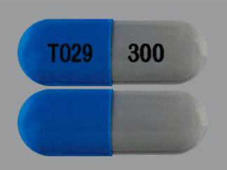 This is a Capsule Er 24 Hr imprinted with T029 on the front, 300 on the back.