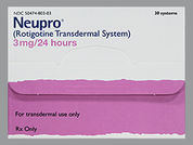 Neupro: This is a Patch Transdermal 24 Hours imprinted with nothing on the front, nothing on the back.