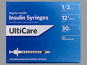 Ulticare: This is a Syringe Empty Disposable imprinted with nothing on the front, nothing on the back.