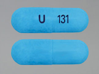 This is a Capsule imprinted with U on the front, 131 on the back.