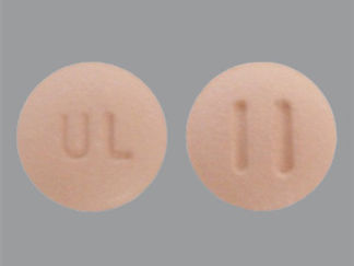This is a Tablet imprinted with UL on the front, II on the back.