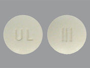 Bisoprolol Fumarate/Hctz: This is a Tablet imprinted with UL on the front, III on the back.