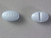 Xanax: This is a Tablet imprinted with XANAX  1.0 on the front, nothing on the back.