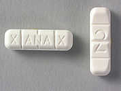 Xanax: Esto es un Tableta imprimido con XANAX en la parte delantera, 2 en la parte posterior, y es fabricado por None.