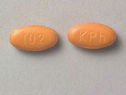 Azulfidine: This is a Tablet Dr imprinted with 102 on the front, KPh on the back.