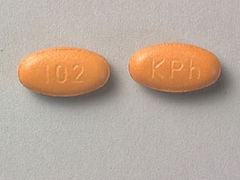This is a Tablet Dr imprinted with 102 on the front, KPh on the back.