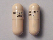 Dipentum: Esto es un Cápsula imprimido con DIPENTUM  250mg en la parte delantera, nada en la parte posterior, y es fabricado por None.