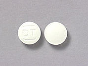 Tolterodine Tartrate: This is a Tablet imprinted with DT on the front, nothing on the back.