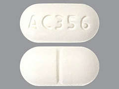 This is a white oblong Tablet imprinted with AC356 on the front, nothing on the back, and is manufactured by UPSHER-SMITH LA.