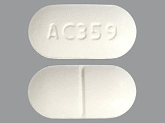 This is a Tablet imprinted with AC359 on the front, nothing on the back.