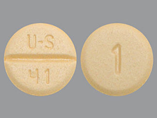 Esto es un Tableta imprimido con U-S  41 en la parte delantera, 1 en la parte posterior, y es fabricado por None.