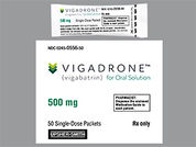 Vigadrone: This is a Powder In Packet imprinted with nothing on the front, nothing on the back.