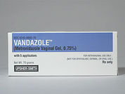 Vandazole: This is a Gel With Applicator imprinted with nothing on the front, nothing on the back.
