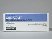 Vandazole: Esto es un Gel Con Aplicador imprimido con nada en la parte delantera, nada en la parte posterior, y es fabricado por None.