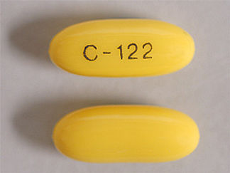 This is a Capsule imprinted with C-122 on the front, nothing on the back.