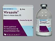 Virazole: This is a Vial Nebulizer imprinted with nothing on the front, nothing on the back.