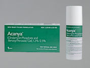 Acanya: This is a Gel With Pump imprinted with nothing on the front, nothing on the back.