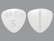 Vasotec: This is a Tablet imprinted with VASO  5 on the front, nothing on the back.