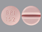 Isordil: Esto es un Tableta imprimido con BPI  152 en la parte delantera, nada en la parte posterior, y es fabricado por None.