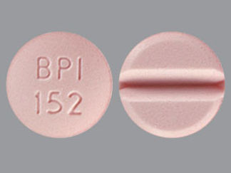 This is a Tablet imprinted with BPI  152 on the front, nothing on the back.