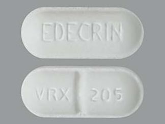 This is a Tablet imprinted with VRX 205 on the front, EDECRIN on the back.