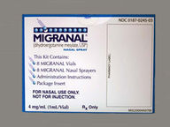 Migranal 1.0 ml(s) of 0.5Mg/Spry Aerosol Spray With Pump