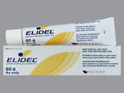 Elidel: This is a Cream imprinted with nothing on the front, nothing on the back.