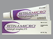 Retin-A Micro: This is a Gel imprinted with nothing on the front, nothing on the back.