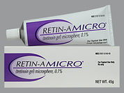 Retin-A Micro: This is a Gel imprinted with nothing on the front, nothing on the back.