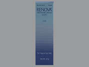 Renova: This is a yellow Cream imprinted with nothing on the front, nothing on the back, and is manufactured by BAUSCH HEALTH U.