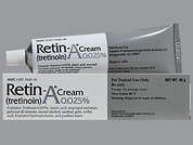 Retin-A: This is a light yellow Cream imprinted with nothing on the front, nothing on the back, and is manufactured by BAUSCH HEALTH U.